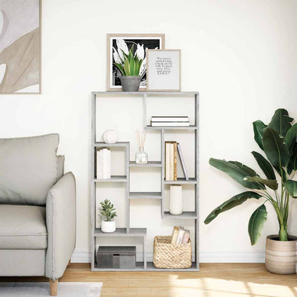 Bookcase Grey Sonoma 72x20x120,5 cm Engineered Wood