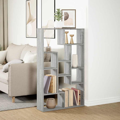 Bookcase Grey Sonoma 72x20x120,5 cm Engineered Wood