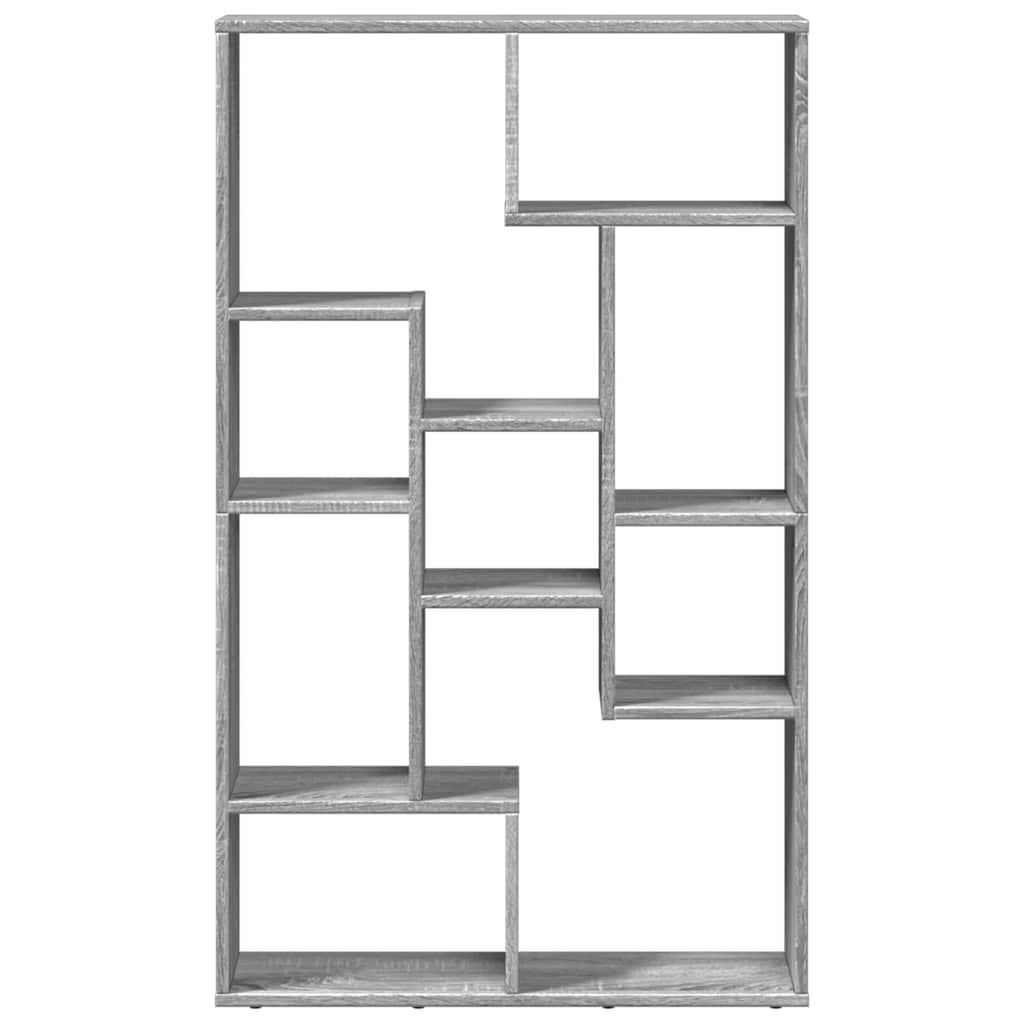 Bookcase Grey Sonoma 72x20x120,5 cm Engineered Wood