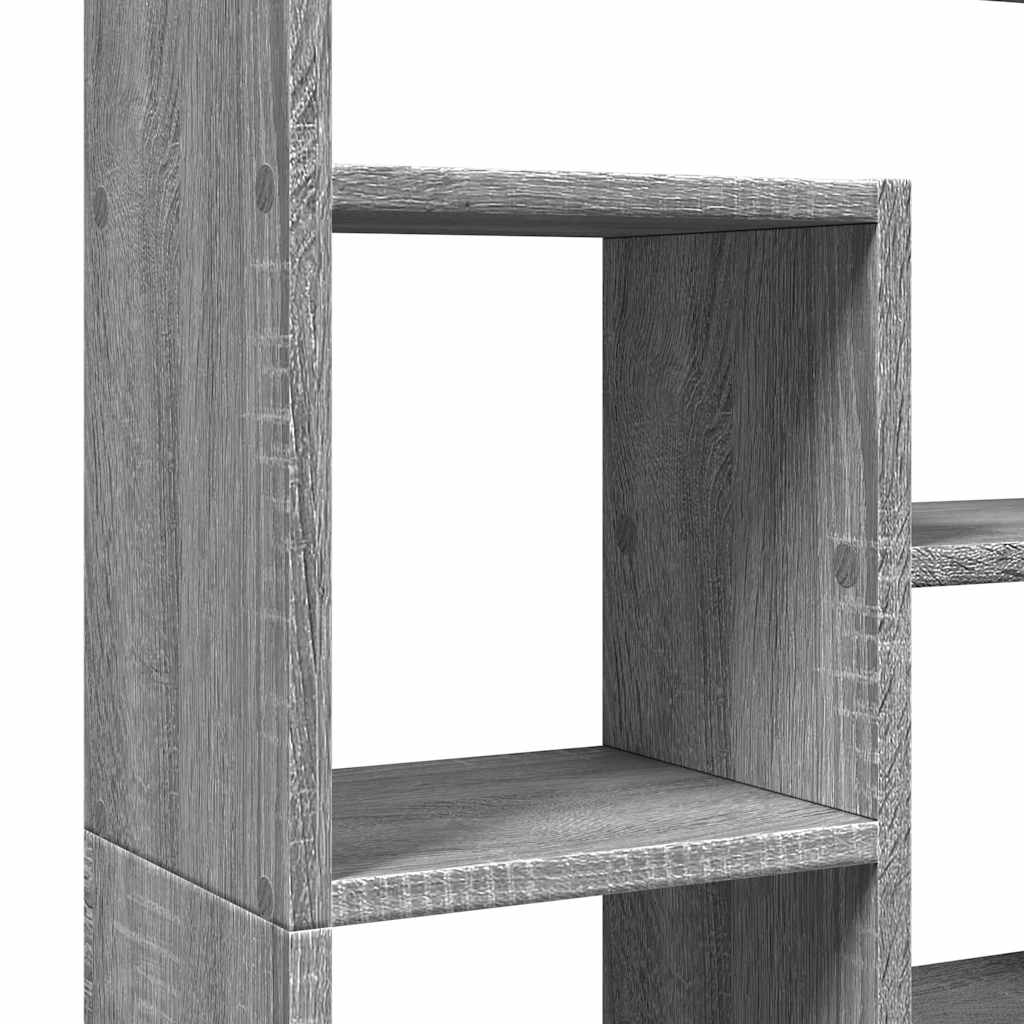 Bookcase Grey Sonoma 72x20x120.5 cm Engineered Wood