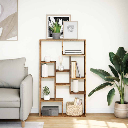 Bookcase Old Wood 72x20x120.5 cm Engineered Wood