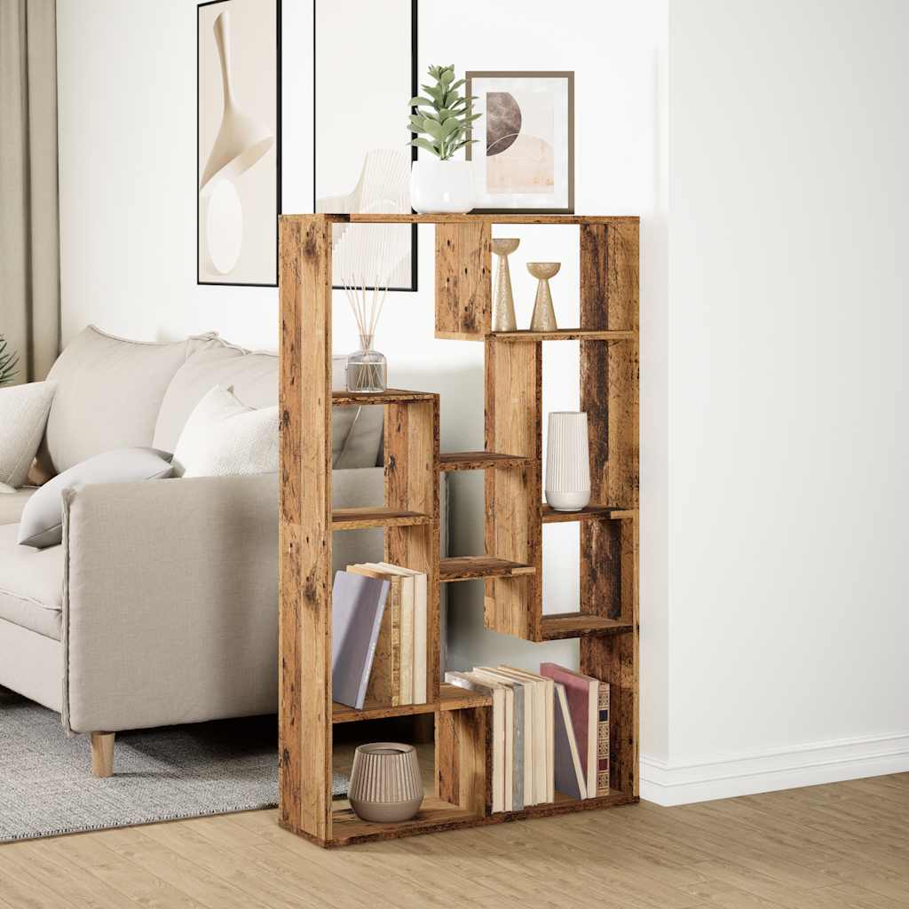 Bookcase Old Wood 72x20x120.5 cm Engineered Wood