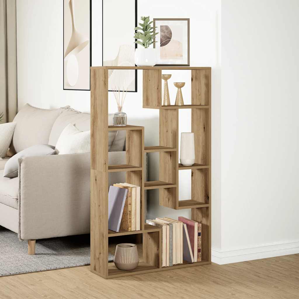 Bookcase Artisian Oak 72x20x120,5 cm Engineered Wood