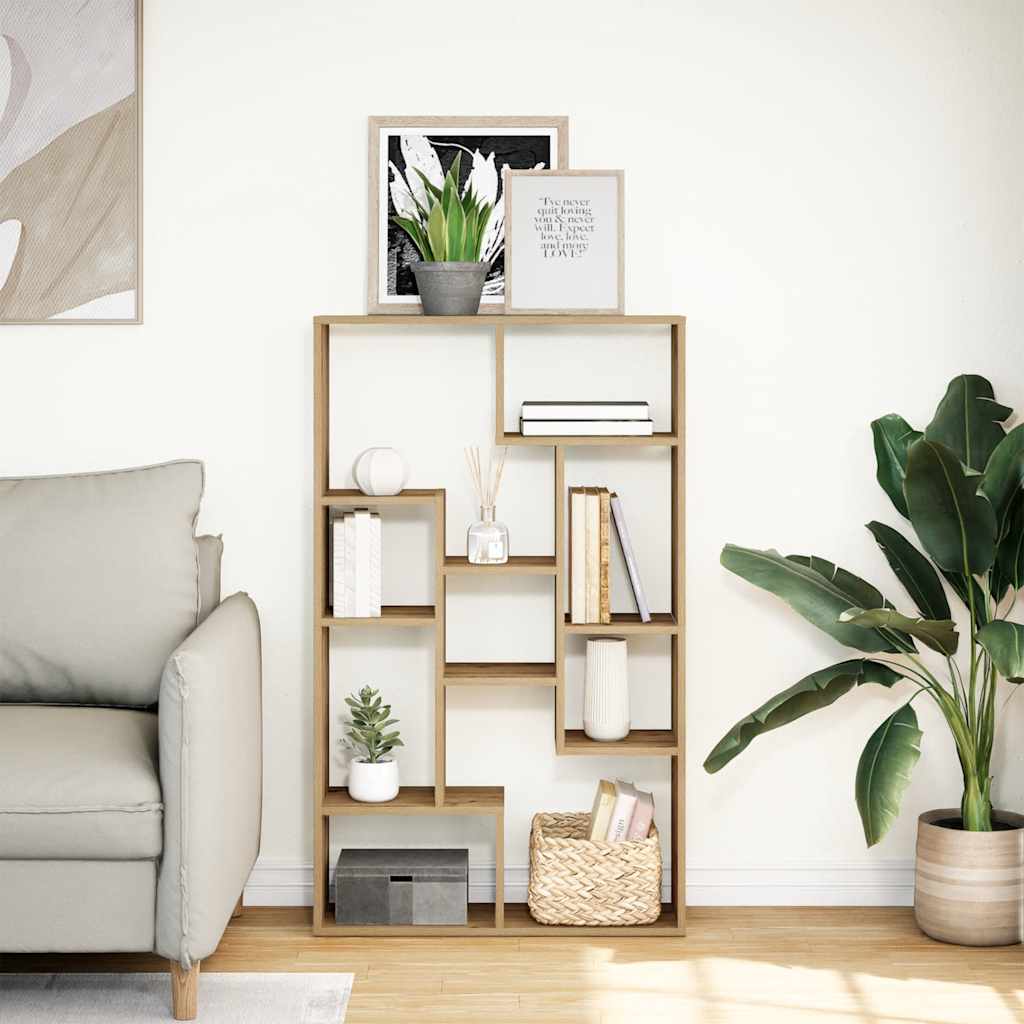 Bookcase Artisian Oak 72x20x120,5 cm Engineered Wood