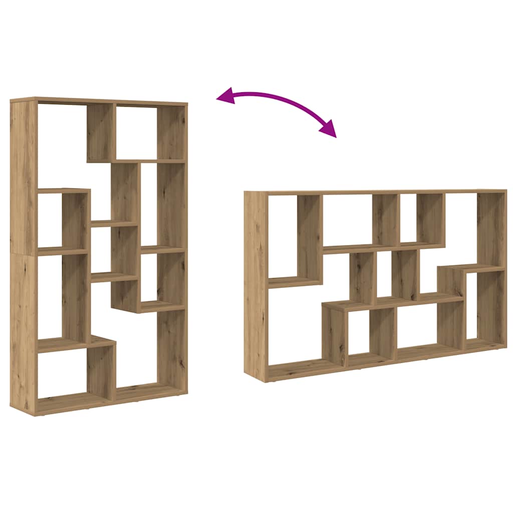 Bookcase Artisian Oak 72x20x120,5 cm Engineered Wood