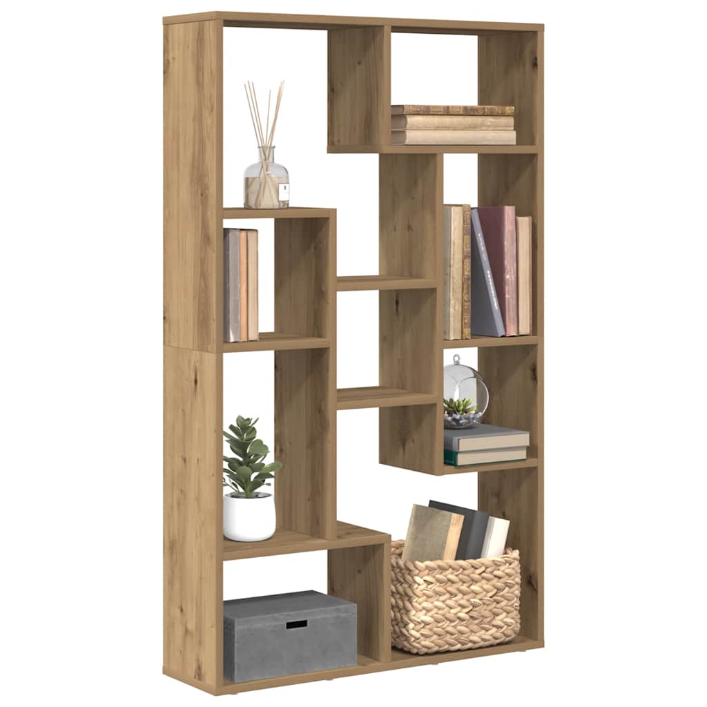 Bookcase Artisian Oak 72x20x120,5 cm Engineered Wood
