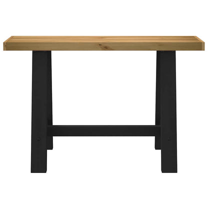 Console Table NOAIN A-Shaped Legs 120x30x75 cm Solid Wood Pine