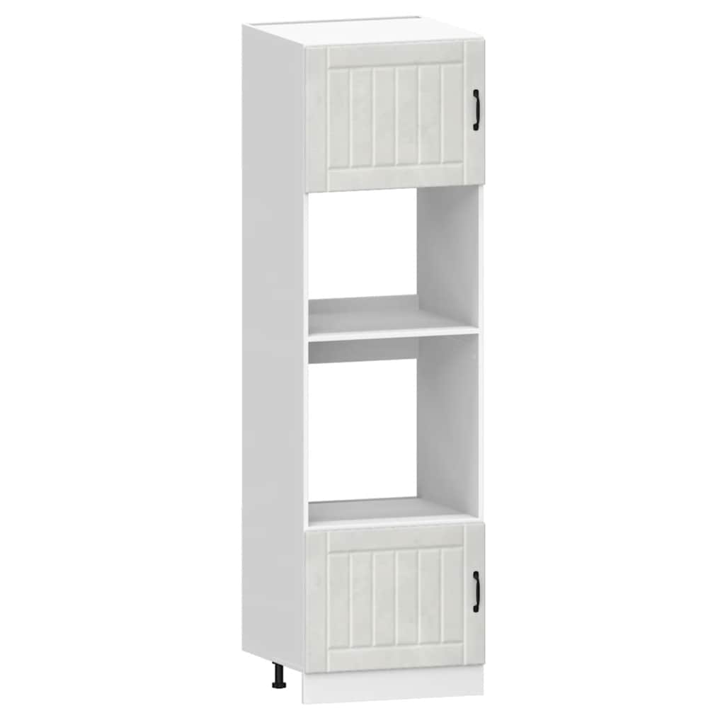 7 Piece Kitchen Cabinet Set Lucca Concrete Grey Engineered Wood