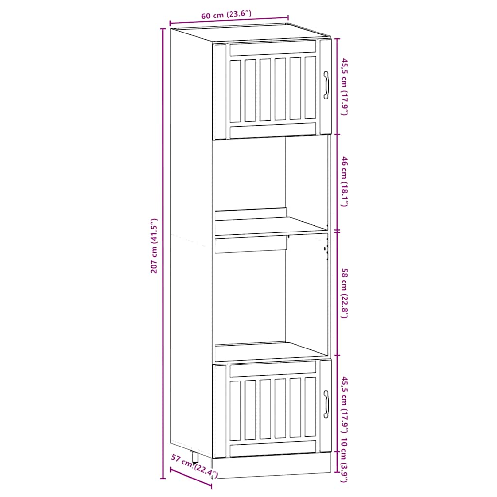 7 Piece Kitchen Cabinet Set Lucca Smoked Oak Engineered Wood
