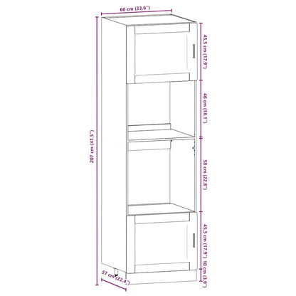 7 Piece Kitchen Cabinet Set Porto Black Engineered Wood