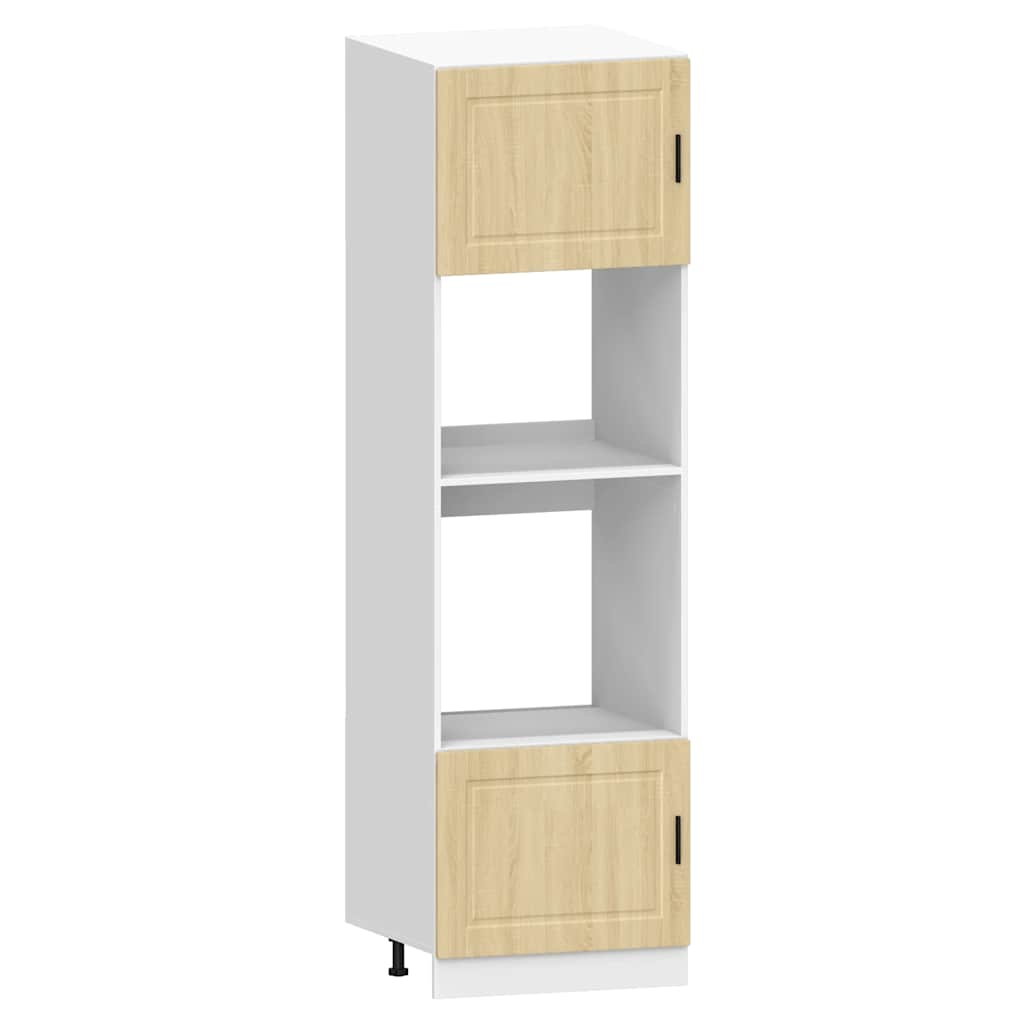 7 Piece Kitchen Cabinet Set Porto Sonoma Oak Engineered Wood