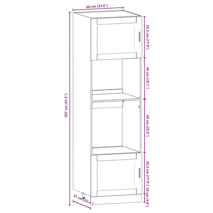 7 Piece Kitchen Cabinet Set Porto Sonoma Oak Engineered Wood