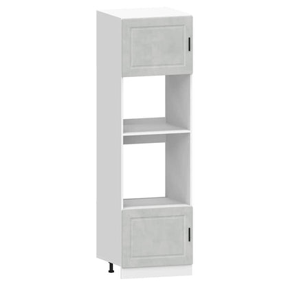 7 Piece Kitchen Cabinet Set Kalmar Concrete Grey Engineered Wood