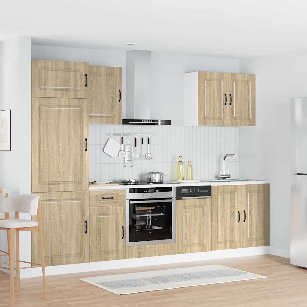 7 Piece Kitchen Cabinet Set "Kalmar" Sonoma Oak Engineered Wood