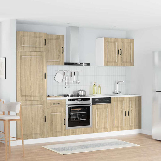 7 Piece Kitchen Cabinet Set "Kalmar" Sonoma Oak Engineered Wood