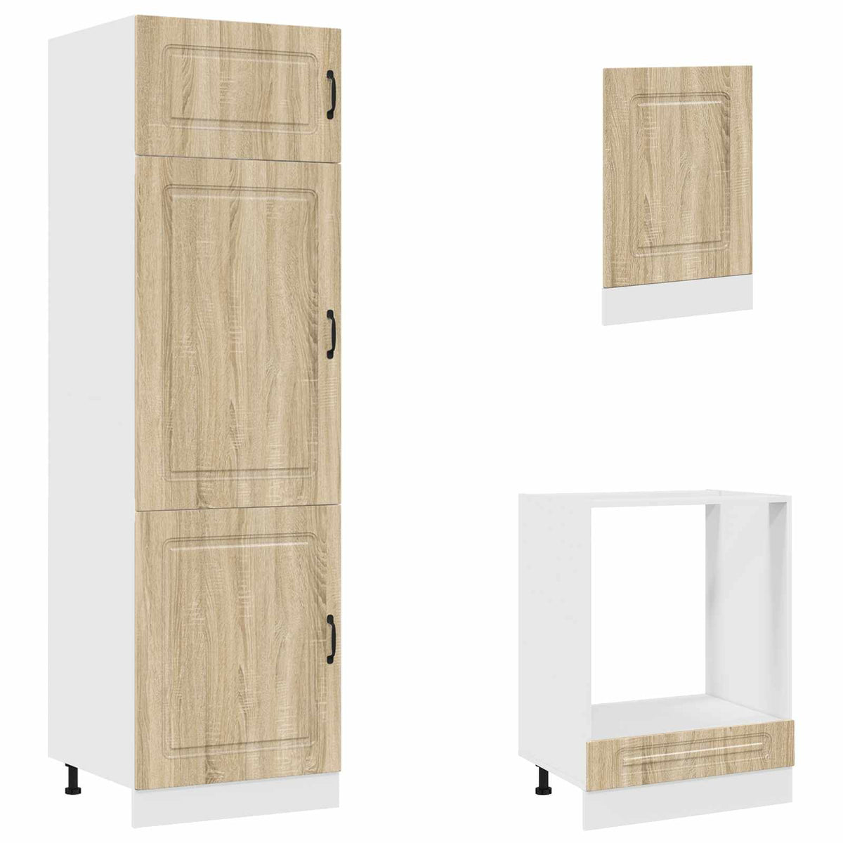 7 Piece Kitchen Cabinet Set "Kalmar" Sonoma Oak Engineered Wood