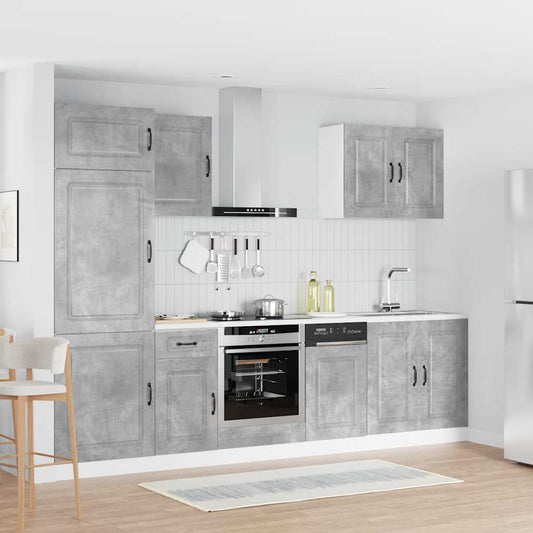7 Piece Kitchen Cabinet Set "Kalmar" Concrete Grey