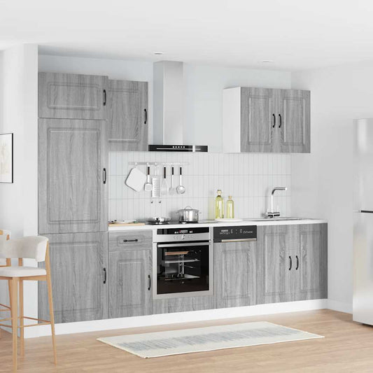 7 Piece Kitchen Cabinet Set "Kalmar" Grey Sonoma Engineered Wood
