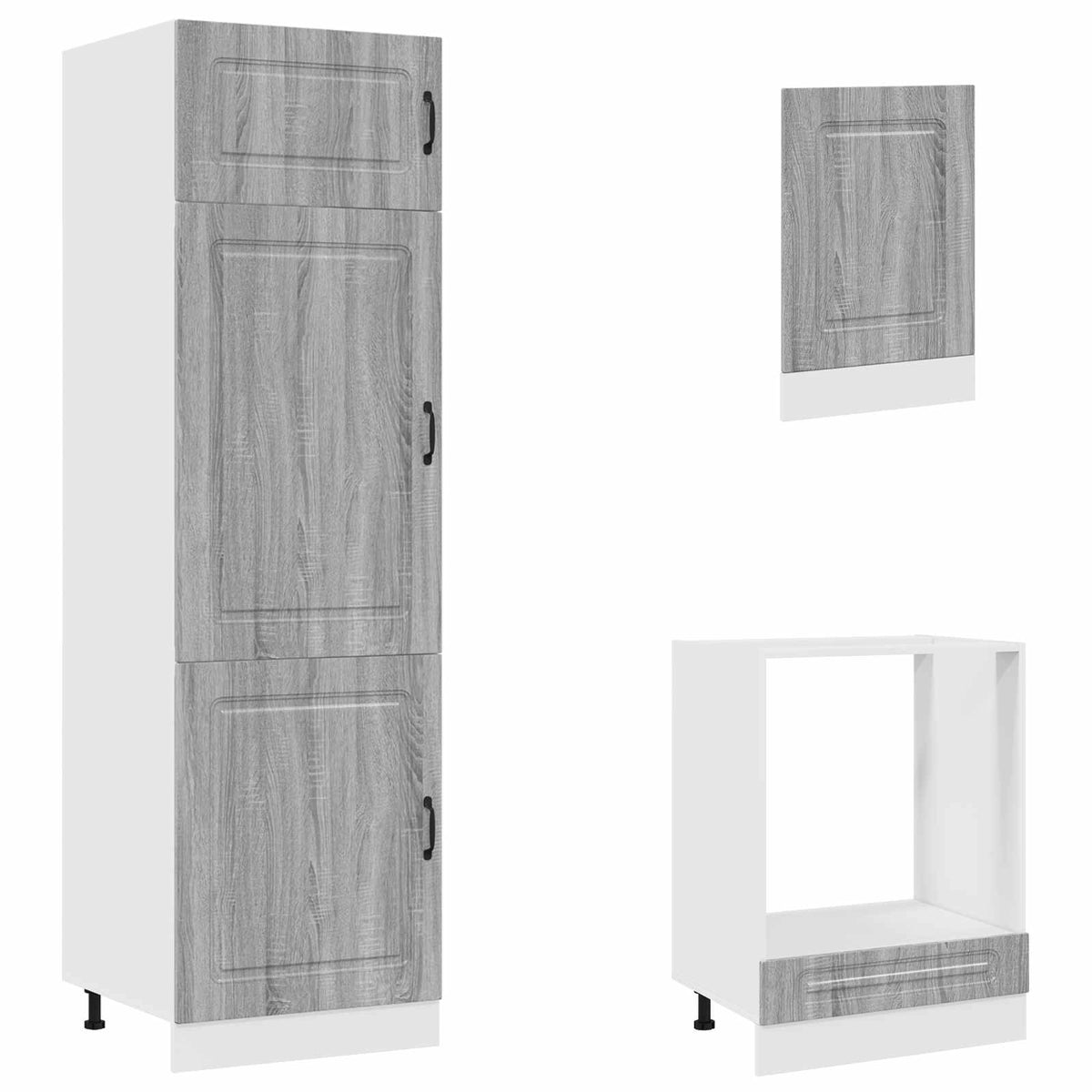 7 Piece Kitchen Cabinet Set "Kalmar" Grey Sonoma Engineered Wood
