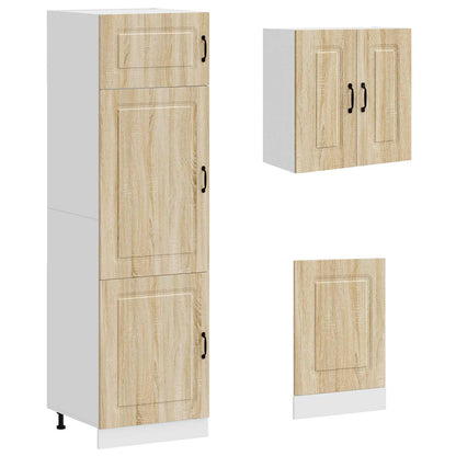 8 Piece Kitchen Cabinet Set "Kalmar" Sonoma Oak Engineered Wood