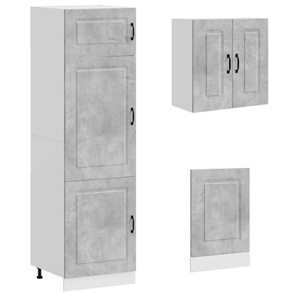 8 Piece Kitchen Cabinet Set "Kalmar" Concrete Grey