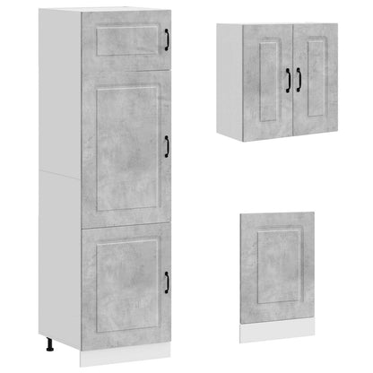 8 Piece Kitchen Cabinet Set "Kalmar" Concrete Grey