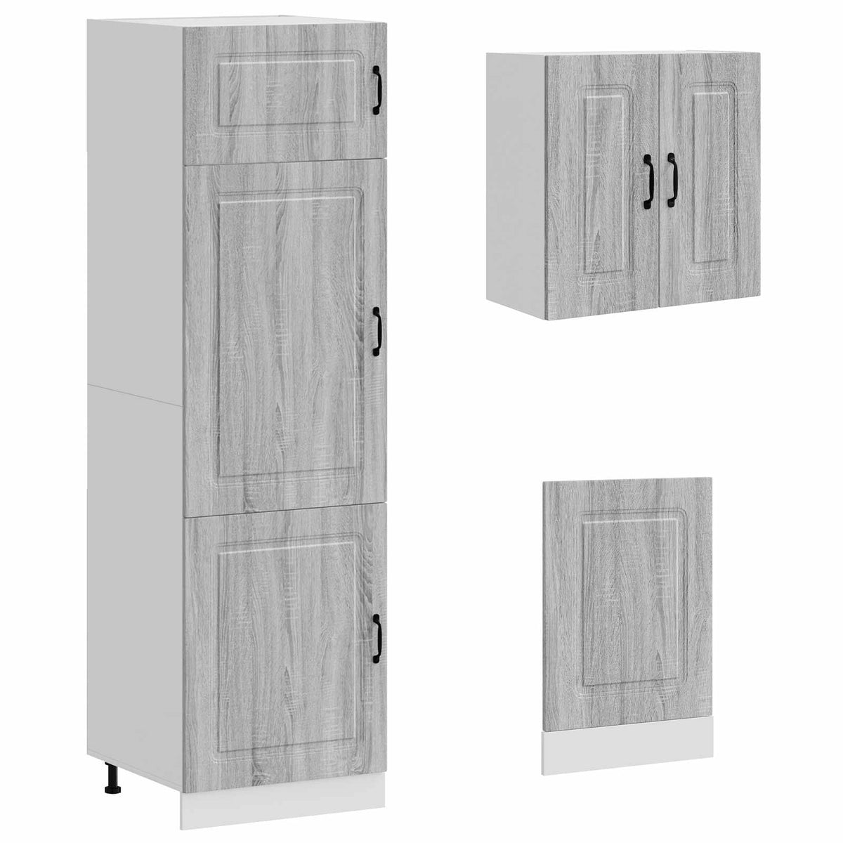 8 Piece Kitchen Cabinet Set "Kalmar" Grey Sonoma Engineered Wood