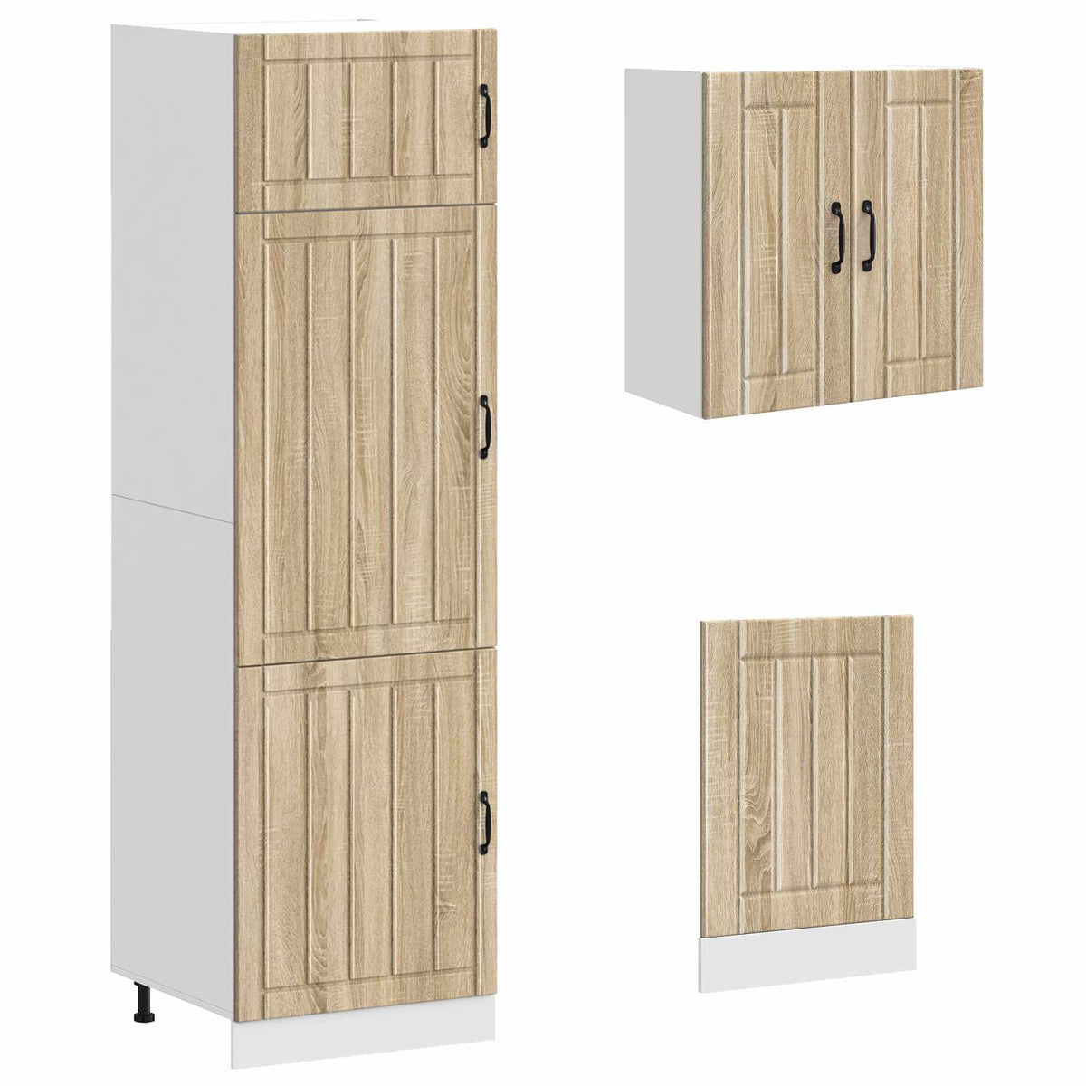 8 Piece Kitchen Cabinet Set "Lucca" Sonoma Oak Engineered Wood