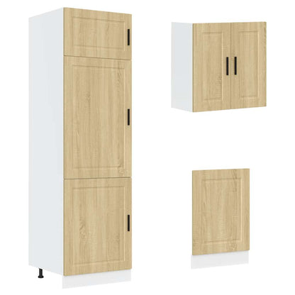 8 Piece Kitchen Cabinet Set Porto Sonoma Oak Engineered Wood