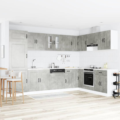 Kitchen Cabinet Kalmar Concrete Grey 80 x 46 x 81.5 cm