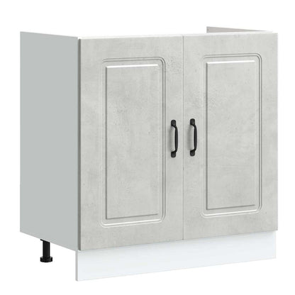 Kitchen Cabinet Kalmar Concrete Grey 80 x 46 x 81.5 cm