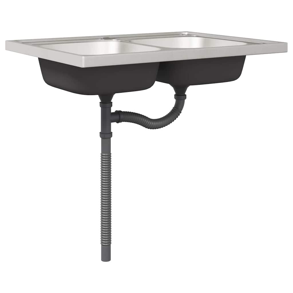 Kitchen Cabinet Kalmar Concrete Grey 80 x 46 x 81.5 cm