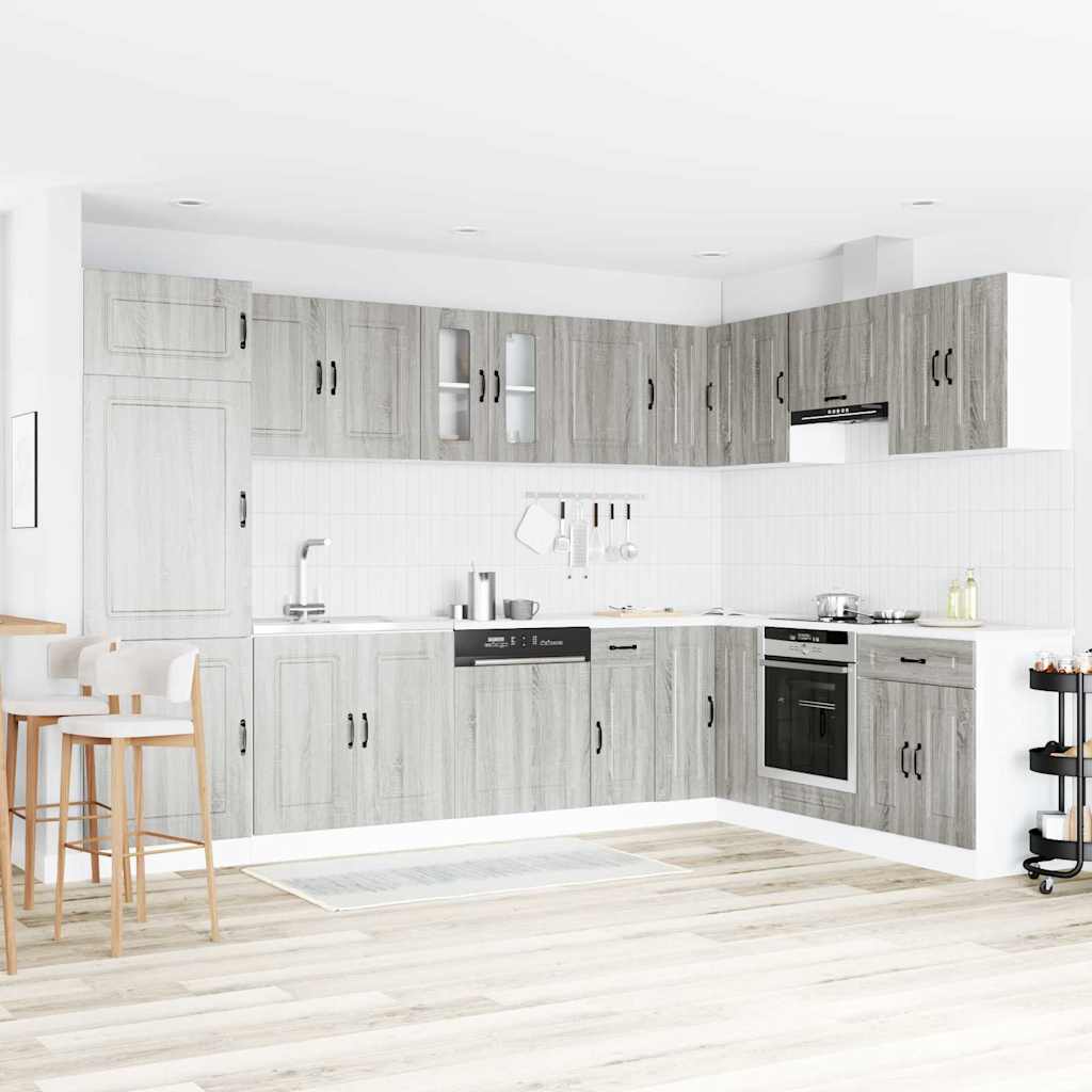 Kitchen Cabinet with Door Kalmar Grey Sonoma 80 x 46 x 81.5 cm