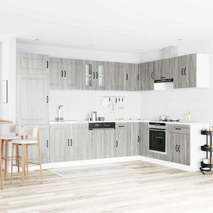 Kitchen Cabinet with Door Kalmar Grey Sonoma 80 x 46 x 81.5 cm