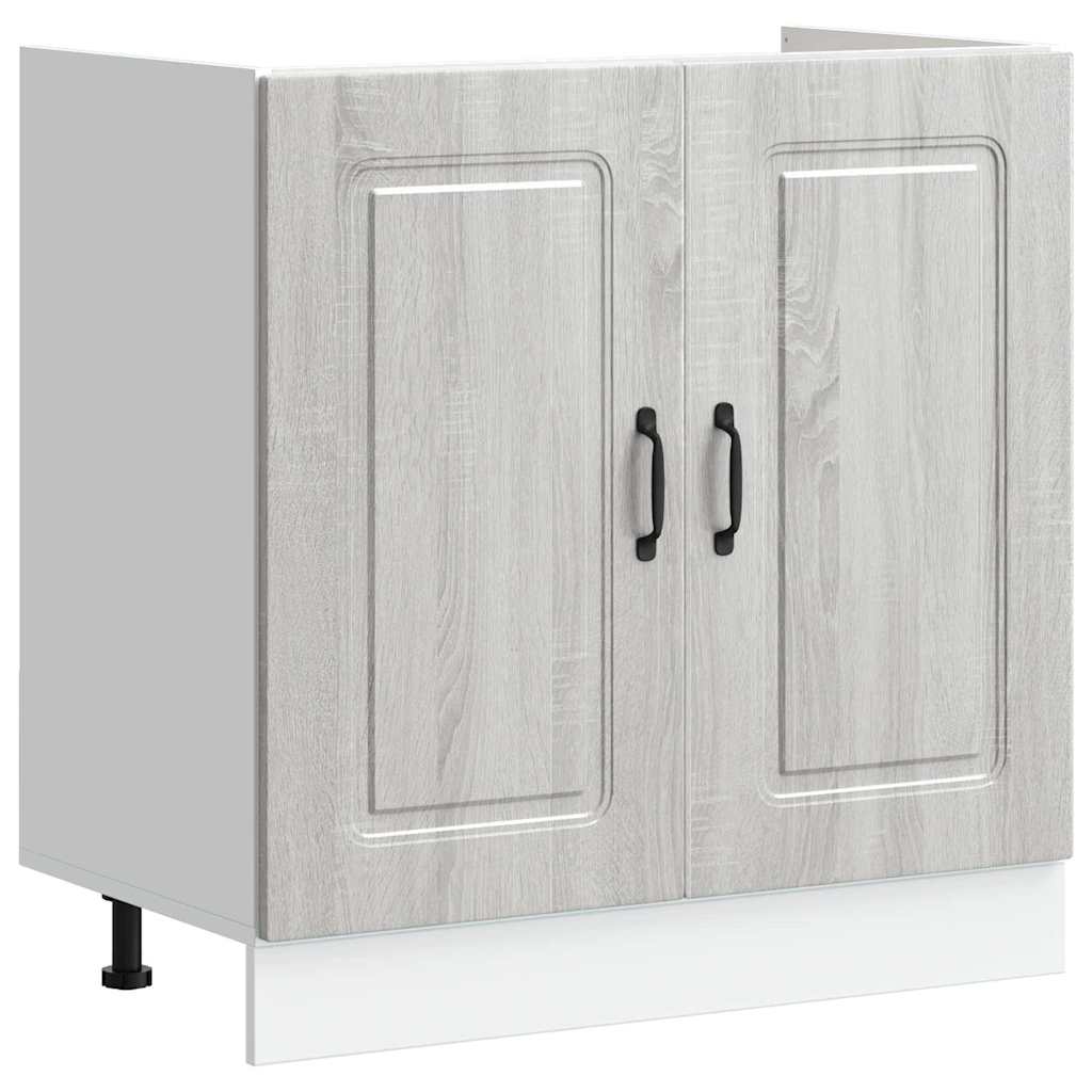 Kitchen Cabinet with Door Kalmar Grey Sonoma 80 x 46 x 81.5 cm