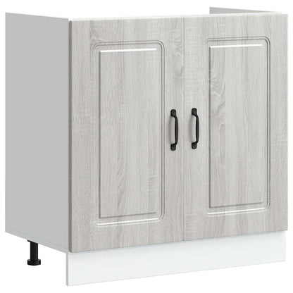 Kitchen Cabinet with Door Kalmar Grey Sonoma 80 x 46 x 81.5 cm