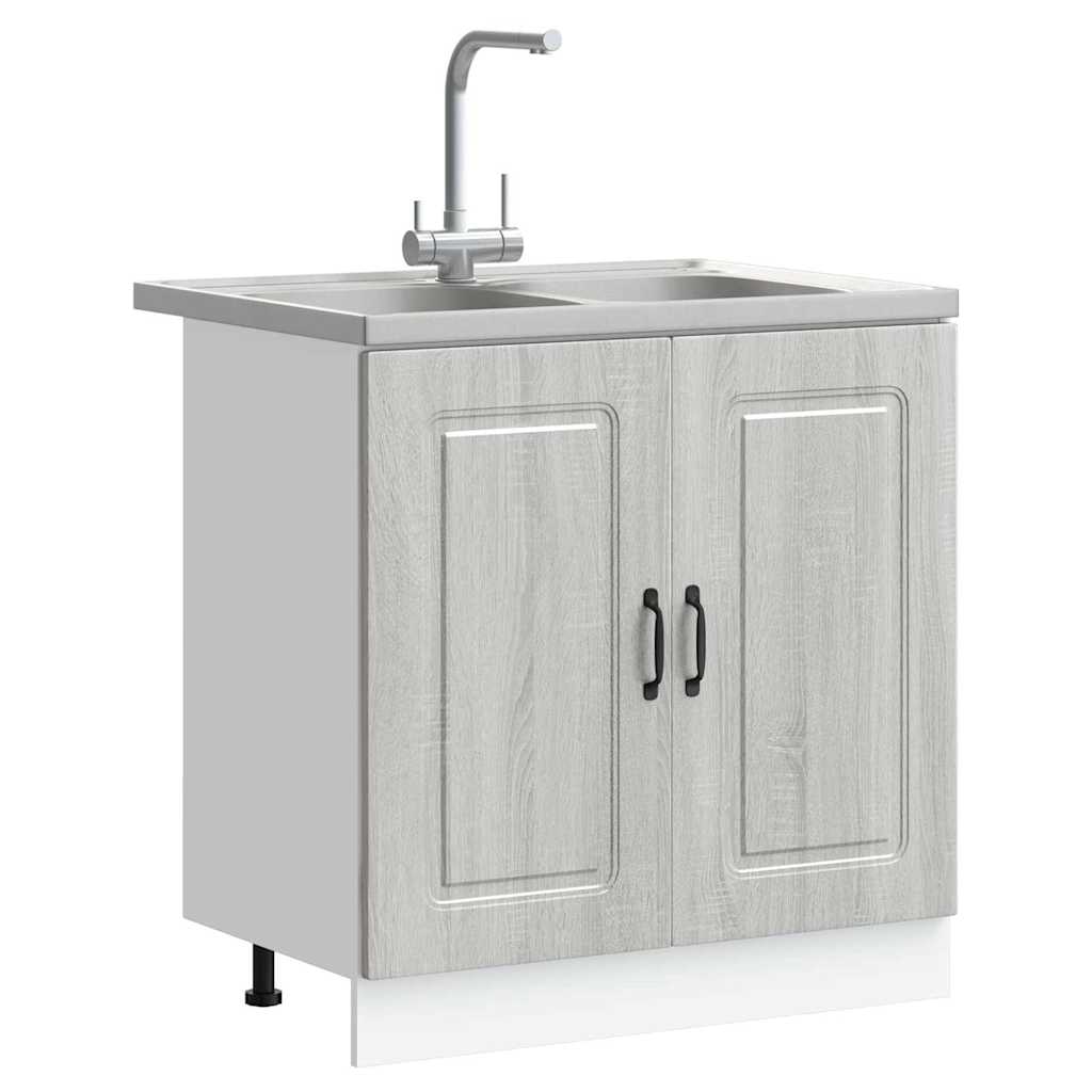 Kitchen Cabinet with Door Kalmar Grey Sonoma 80 x 46 x 81.5 cm