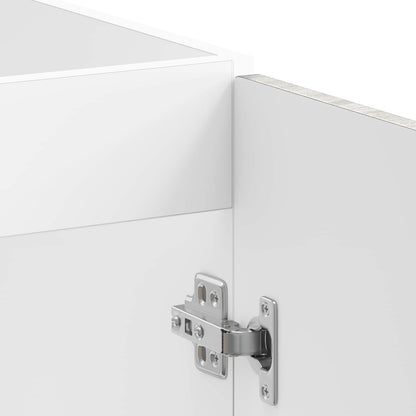 Sink Base Cabinet Lucca 2 pcs Grey Sonoma Engineered Wood