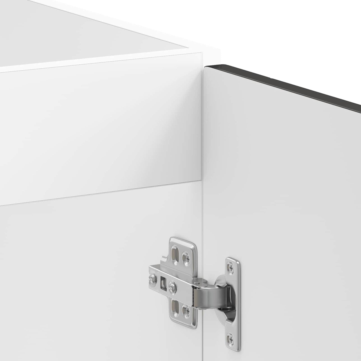 Sink Base Cabinet with Door Porto 2 pcs Black Engineered wood