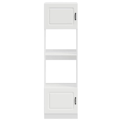 Oven Cabinets 2 pcs Kalmar White Engineered Wood