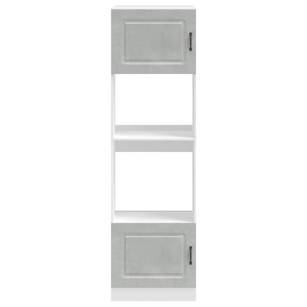 Oven Cabinets 2 pcs Kalmar Concrete Grey Engineered Wood