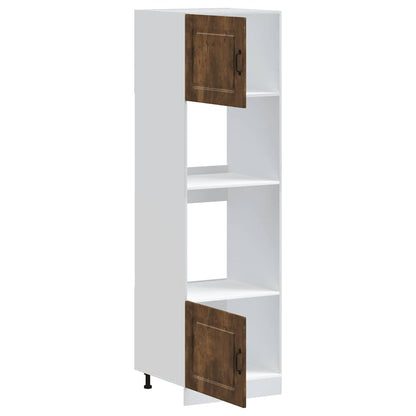 Oven Cabinets 2 pcs Kalmar Smoked Oak Engineered Wood