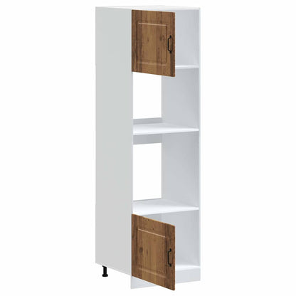 Oven Cabinets 2 pcs Kalmar Old Wood Engineered Wood