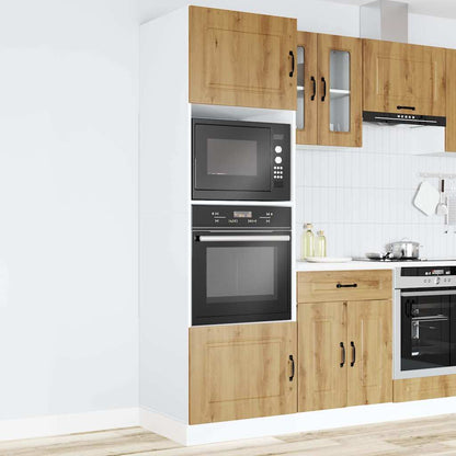Oven Cabinets 2 pcs Kalmar Artisan Oak Engineered Wood