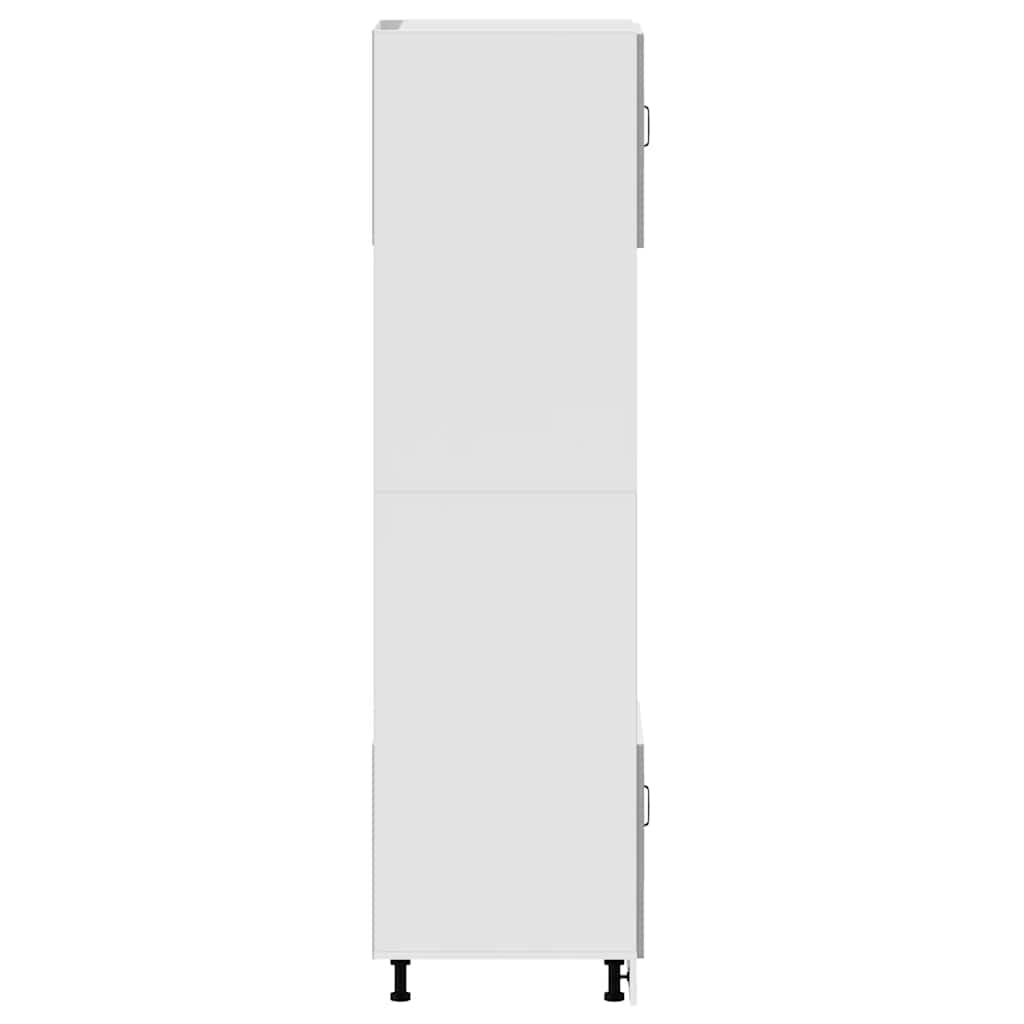 Oven Cabinets 2 pcs Lucca Concrete Grey Engineered Wood