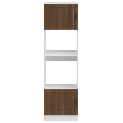 Oven Cabinets 2 pcs Porto Brown Oak Engineered Wood
