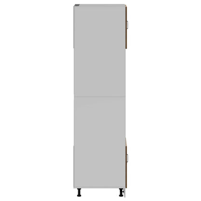 Oven Cabinets 2 pcs Porto Brown Oak Engineered Wood