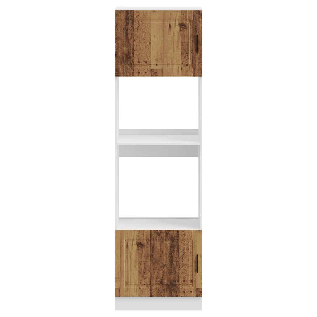 Oven Cabinets 2 pcs Porto Old Wood Engineered Wood