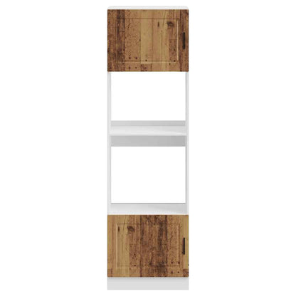 Oven Cabinets 2 pcs Porto Old Wood Engineered Wood