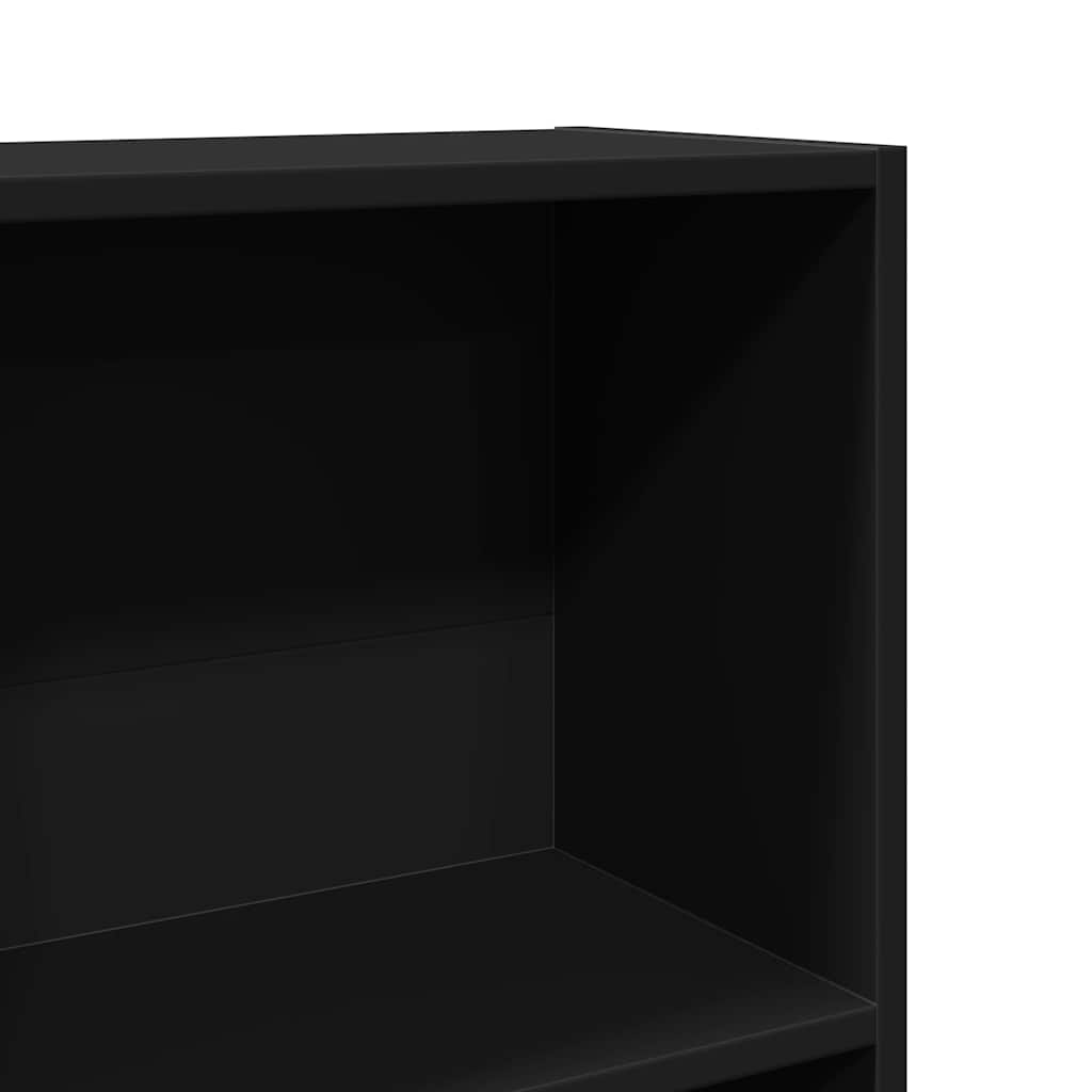 Bookcase Black 40x24x143 cm Engineered Wood